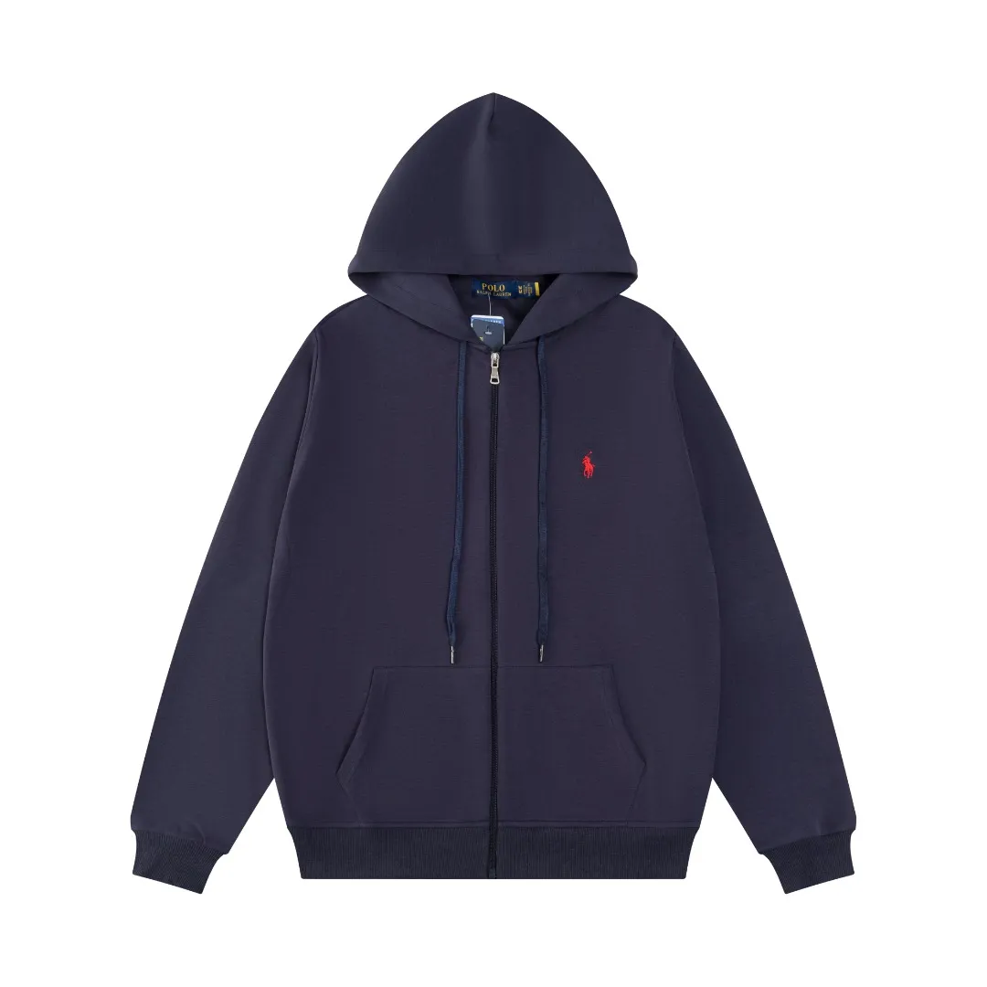 P236 #R95 Ralph Lauren/Ralph Lauren Twelve Color Pony🐎 Embroidered zipper cardigan jacket hooded sweatshirt This hooded sweatshirt is decorated with a simple style that represents Ralph Lauren. It is paired with a pony embroidery pattern, which is three-dimensional and full! The solid color fabric paired with exquisite embroidery instantly sets it off! Hooded sports design, loose and casual fit! The overall texture is very strong! Through the pictures, we can feel the thickness and texture of custom-woven and dyed threads. The workmanship is exquisite. They are shipped from major foreign trade factories. They are all made by masters with many years of experience. Everything is of high standards and requirements! Simple and versatile style ~ super delicate and soft, close to the body without being tied, all fabrics and accessories are original custom-made and of high quality! Perfectly reflects the brand’s sense of superiority! Standard cut, comfortable stretch, unrestricted movement! Highly practical, high-end and classy! Versatile style ~ can be paired with jeans or jogging pants. Ideal for transitioning from your morning commute to weekend events!  Color: Black with red label Black with white label Khaki Navy blue with red label Navy blue with white label White Light gray Dark gray Burgundy Army green Light blue Pink Size: S M L